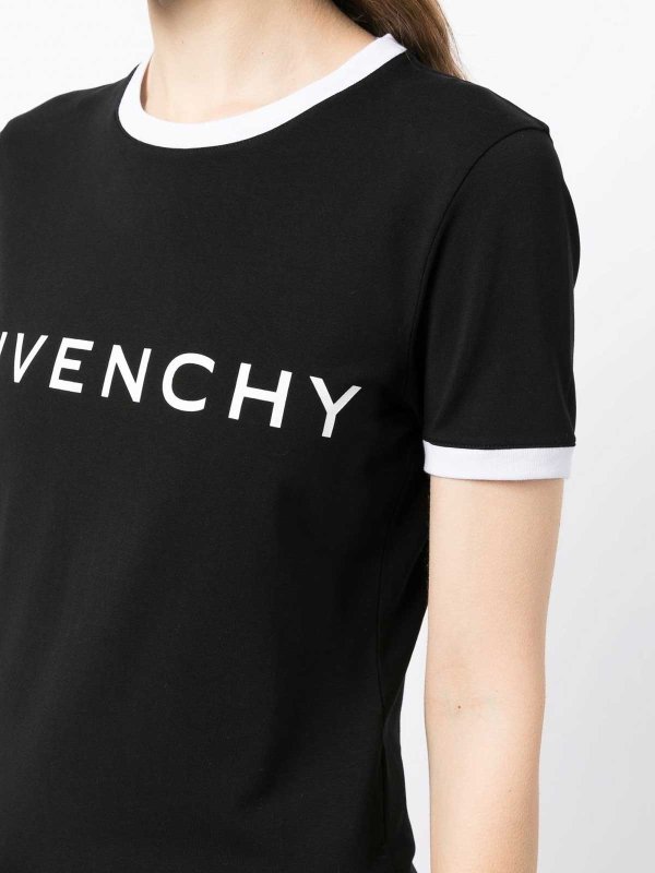 The Best Shops GIVENCHY: t-shirts - Logo Cotton T-Shirt