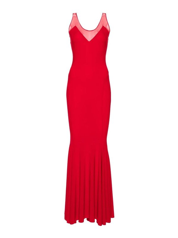 Norma Kamali: maxi dresses - Fishtail Long Dress