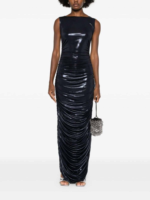 Norma Kamali buy online マキシドレス - ブルー