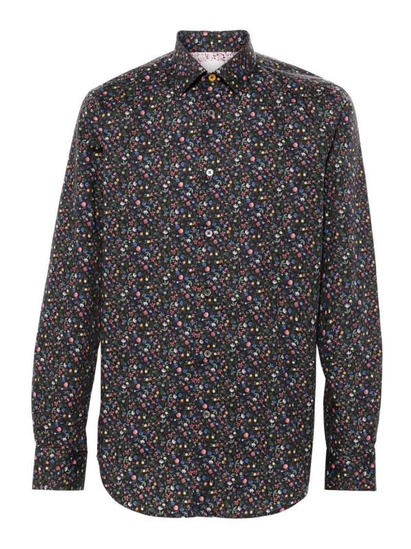PAUL SMITH: shirts - Printed Cotton Shirt