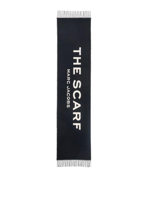 MARC JACOBS: scarves - Logo Wool Scarf