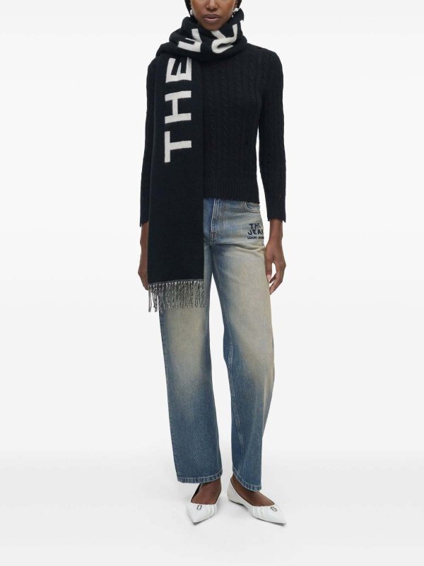 MARC JACOBS: scarves online - Logo Wool Scarf