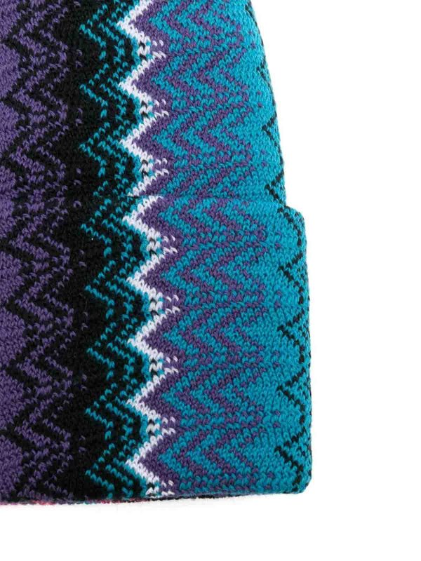 MISSONI: beanies online - Zig Zag Wool Beanie