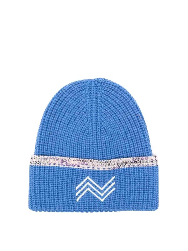 MISSONI: beanies - Zig Zag Wool Beanie