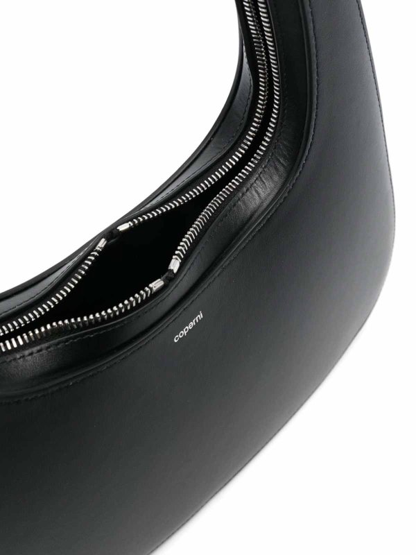 COPERNI: cross body bags online - Swipe Baguette Large Leather Shoulder Bag