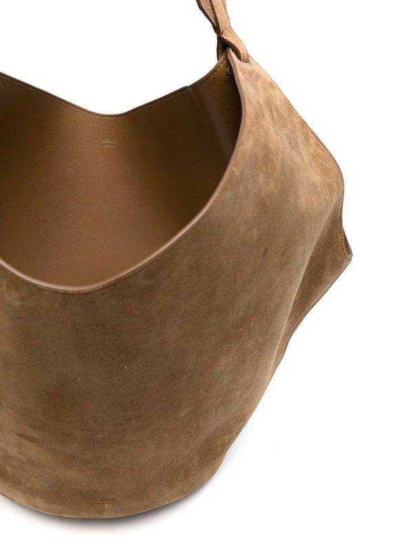 Lotus Medium Leather Shoulder Bag shop online: KHAITE