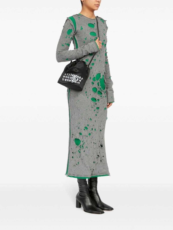 The Best Shops MM6 MAISON MARGIELA: クロスボディバッグ - 黒