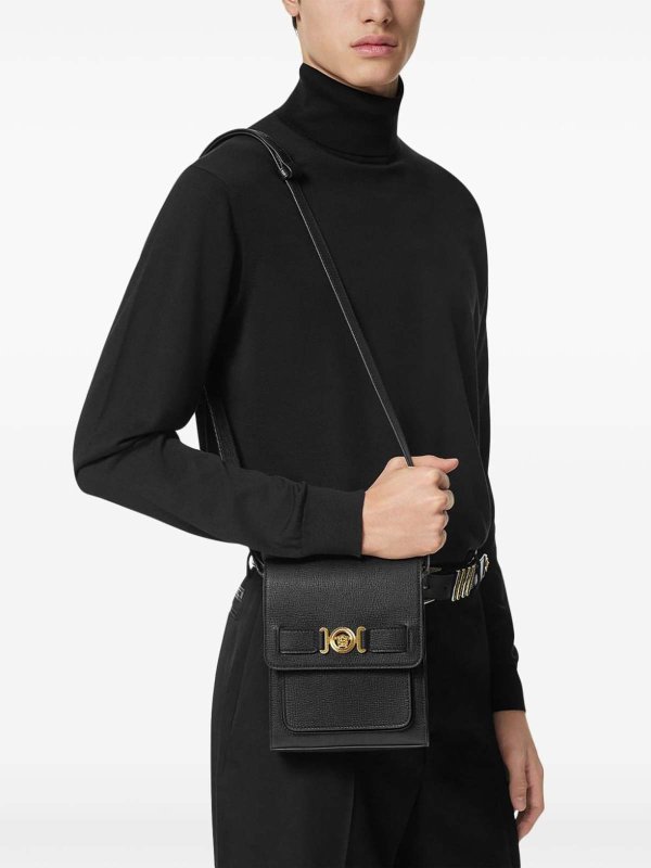 The Best Shops VERSACE: cross body bags - Leather Messenger Bag
