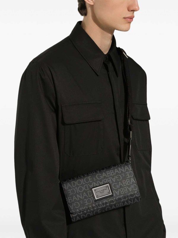 DOLCE & GABBANA buy online Allover Logo Crossbody Bag