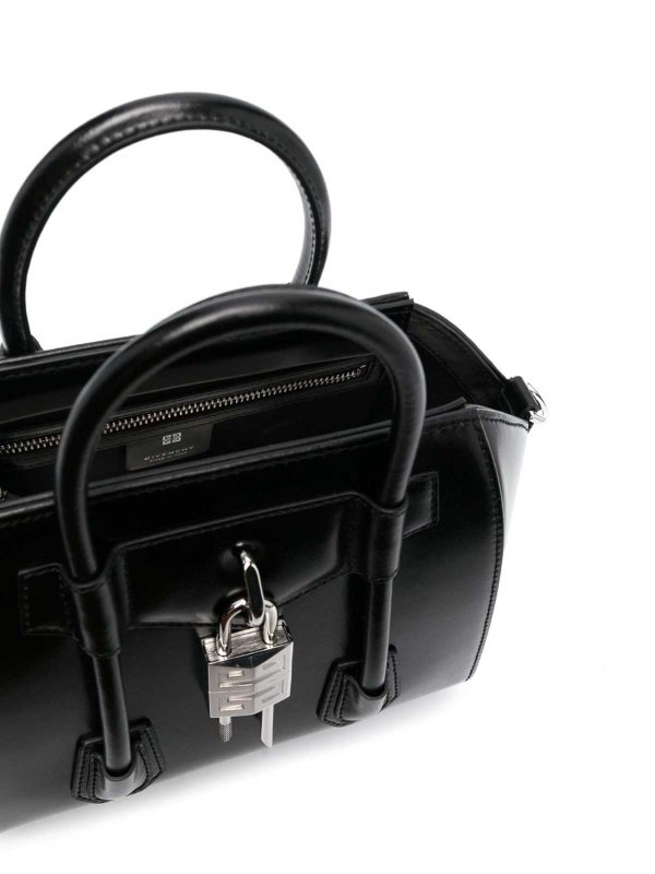 The Best Shops GIVENCHY: totes bags - Antigna Lock Mini Leather Handbag