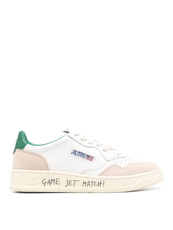 AUTRY: trainers - Medalist Low Leather And Suede Sneakers