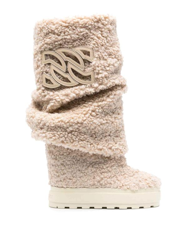 Casadei: Stiefel - Stiefel - Beige