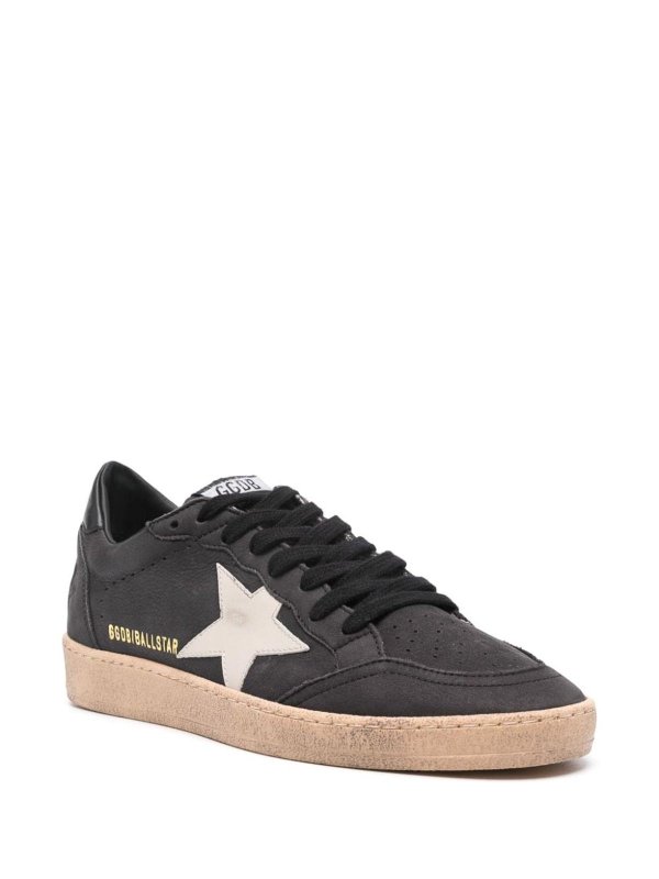 Ball Star Leather Sneakers shop online: GOLDEN GOOSE