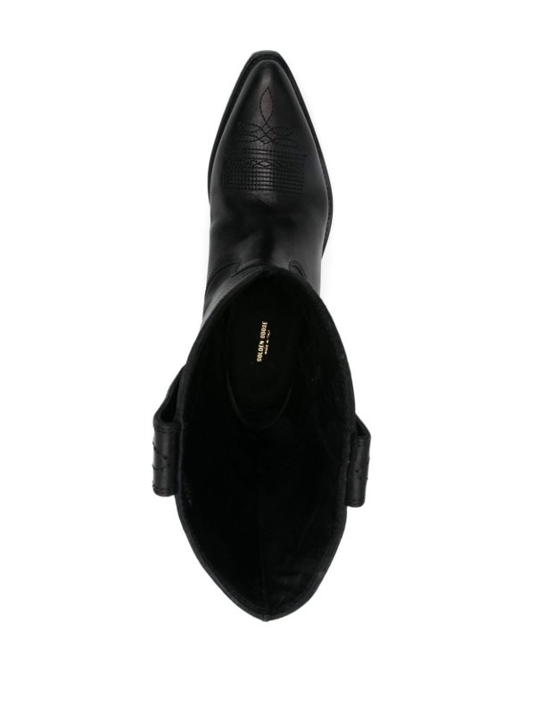 GOLDEN GOOSE: stivali online - Stivali in pelle Wish Star