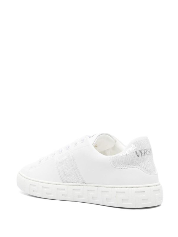 The Best Shops VERSACE: trainers - Greca Sequined Sneakers