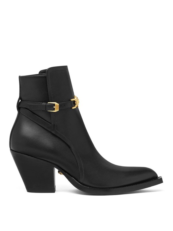 VERSACE: Botines - Botines - Negro