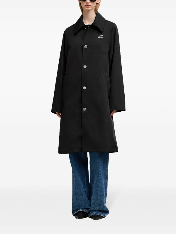AMI PARIS: trench coats online - Spolverino Nylon