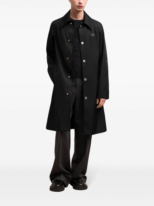 The Best Shops AMI PARIS: trench coats - Spolverino Nylon
