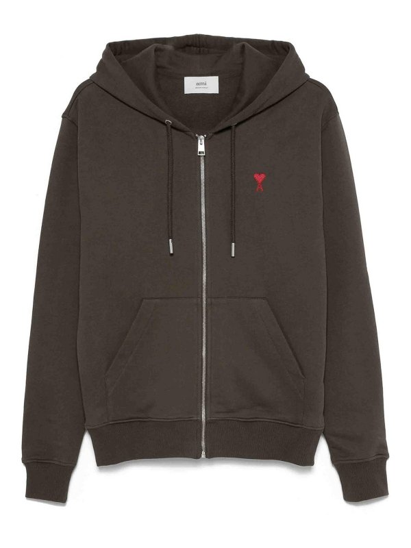 AMI PARIS: Sweatshirts & Sweaters - Zip Up Sweatshirt