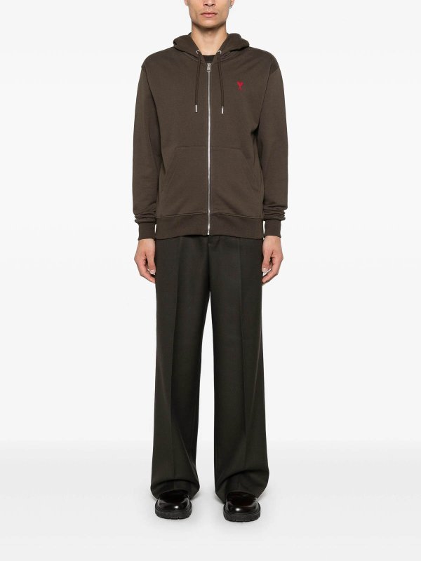 AMI PARIS: Sweatshirts & Sweaters online - Zip Up Sweatshirt