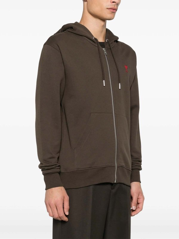 The Best Shops AMI PARIS: Sweatshirts & Sweaters - Zip Up Sweatshirt