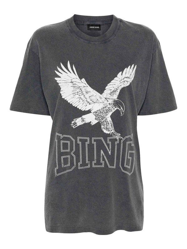 ANINE BING: t-shirts - Lili Tee Eagle