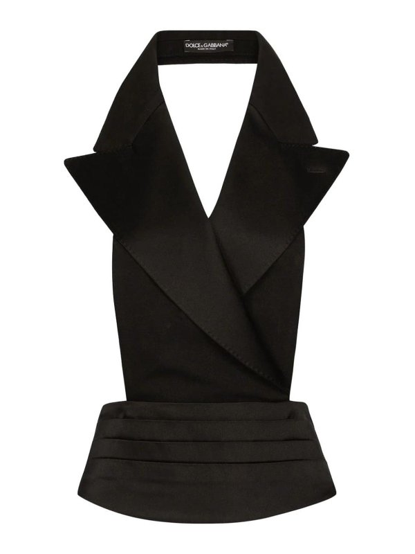 DOLCE & GABBANA: トップス＆タンクトップ - トップ/タンクトップ - 黒