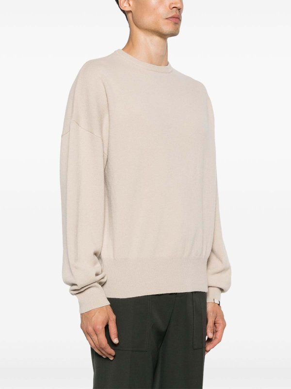 Pull Col Rond - Beige shop online: EXTREME CASHMERE