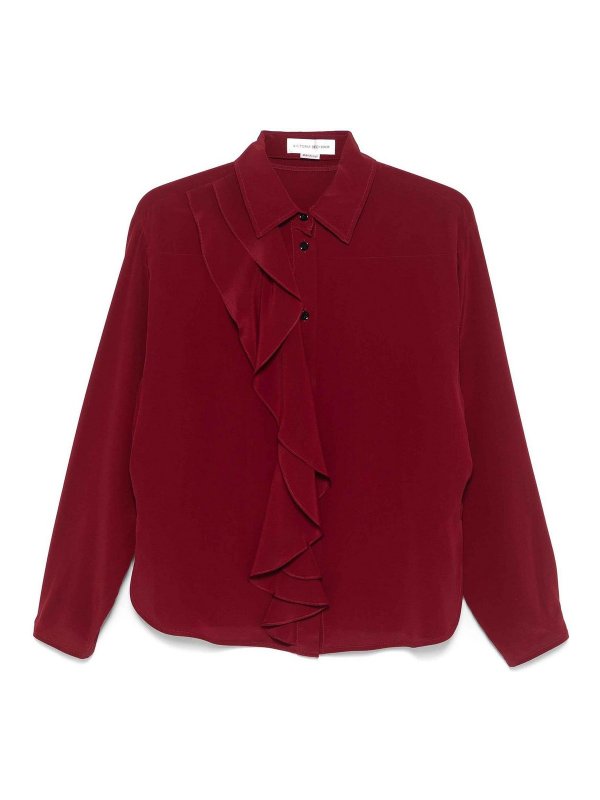 VICTORIA BECKHAM: Blouses - Blouse - Rose Foncé