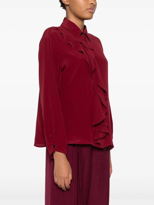 The Best Shops VICTORIA BECKHAM: Blouses - Blouse - Rose Foncé