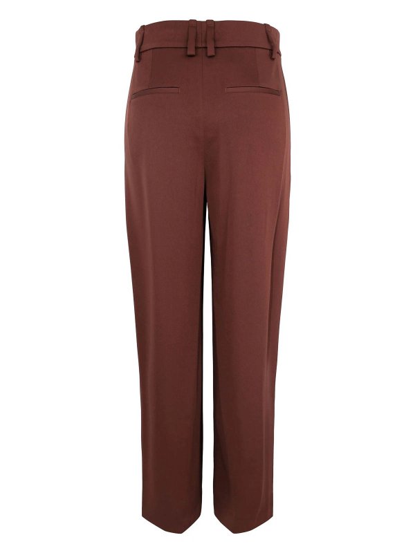 VINCE: casual trousers online - Satin Wide Leg