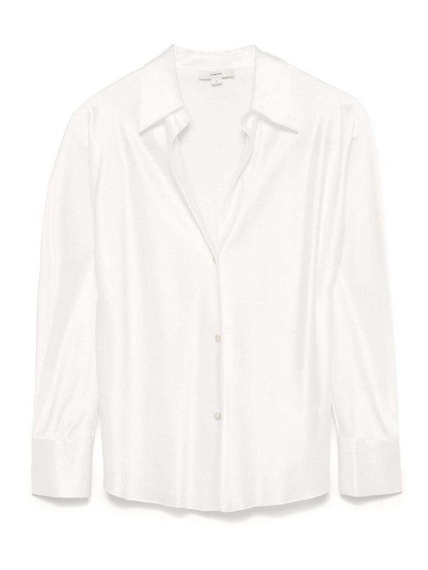VINCE: blouses - Bias Ls Blouse