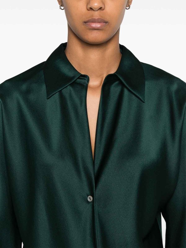 ブラウス - 緑 shop online: VINCE