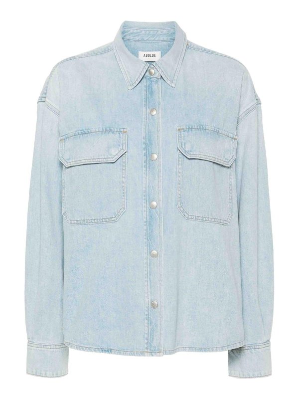 AGOLDE: Hemden - Hemd - Blau