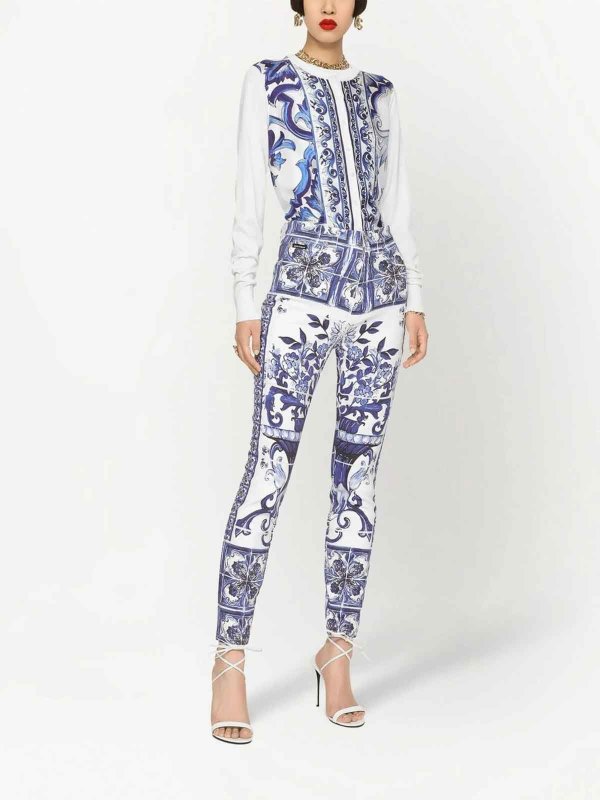 The Best Shops DOLCE & GABBANA: カジュアルトラウザー - カジュアルパンツ - ブルー