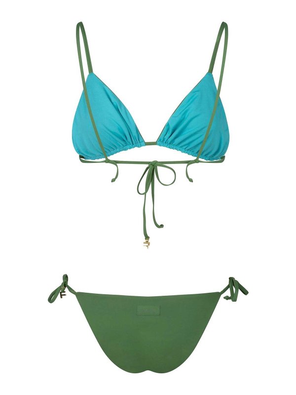 FISICO: one-piece online - Two-tone triangle