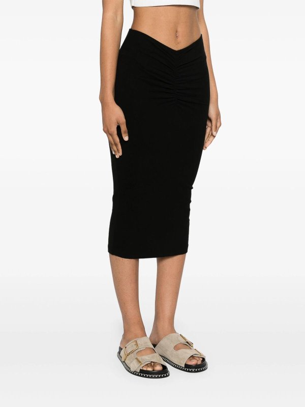 The Best Shops JAMES PERSE: ニーレングススカート＆ミディ丈 - 膝丈/ミディスカート - 黒