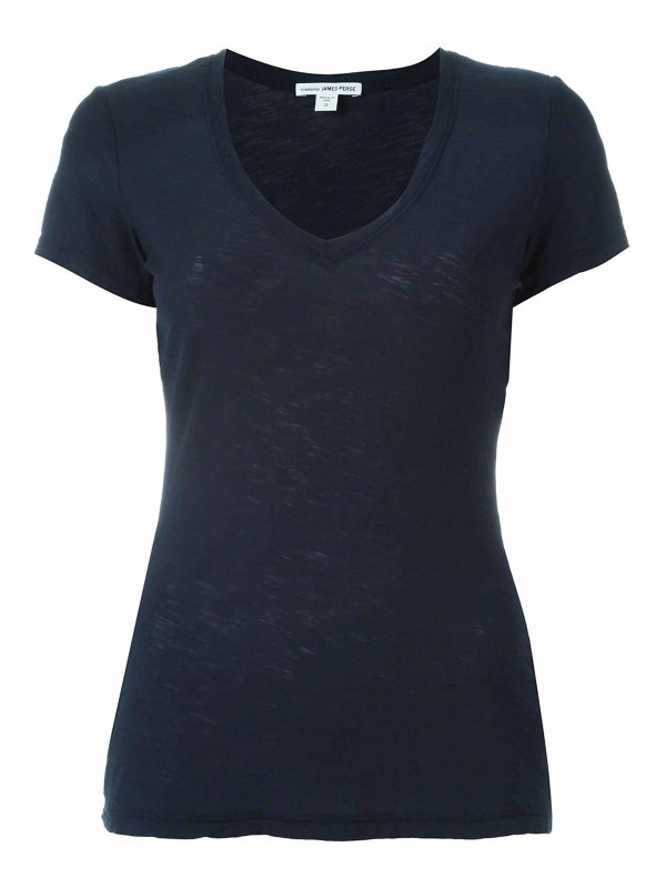 JAMES PERSE: t-shirts - Tshirt Scollo V Avvitata
