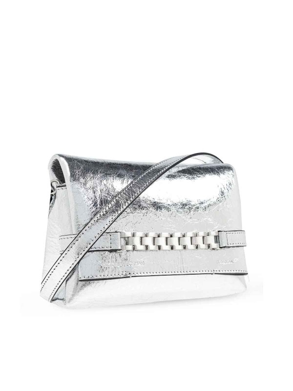 クラッチバッグ - 銀 shop online: VICTORIA BECKHAM