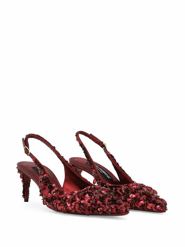 DOLCE & GABBANA: court shoes online - Sling Full Paillettes