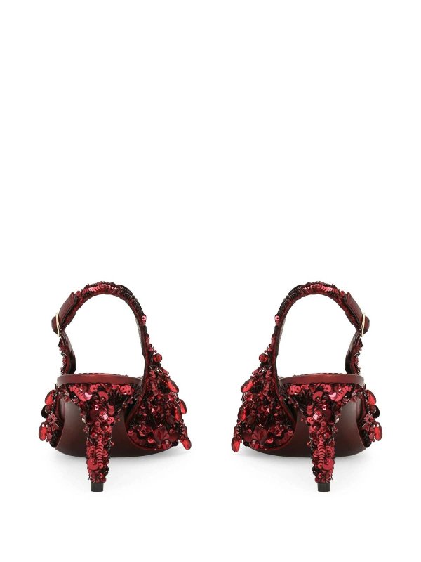 The Best Shops DOLCE & GABBANA: court shoes - Sling Full Paillettes