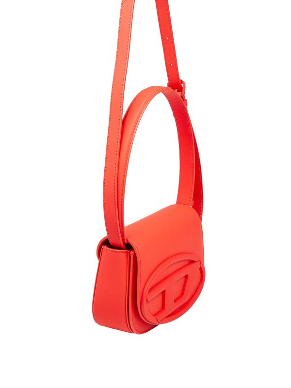 DIESEL: cross body bags online - 1Dr Shoulder Bag In Matte Red Leather