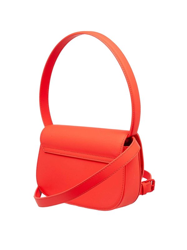 The Best Shops DIESEL: cross body bags - 1Dr Shoulder Bag In Matte Red Leather