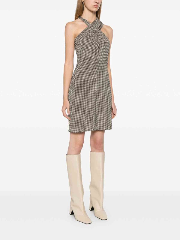 The Best Shops Courreges: short dresses - Criss-Cross Jersey Mini Dress