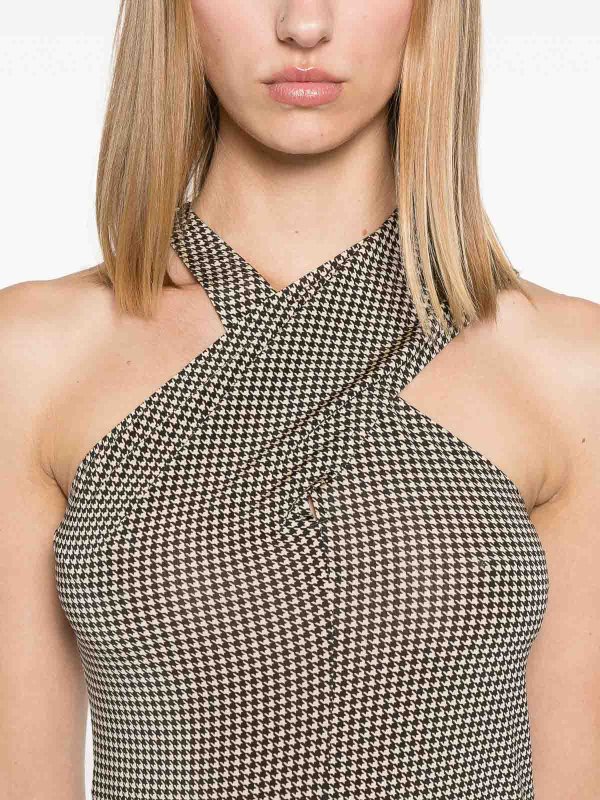 Courreges buy online Criss-Cross Jersey Mini Dress