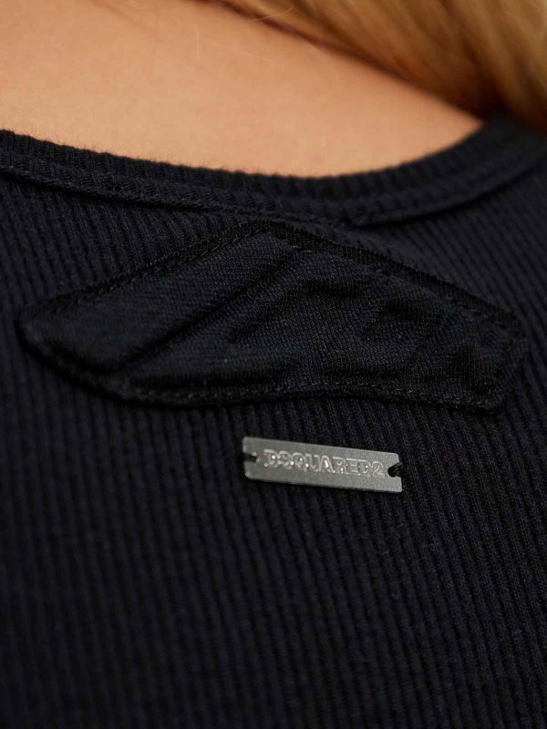 トップ/タンクトップ - 黒 shop online: DSQUARED2