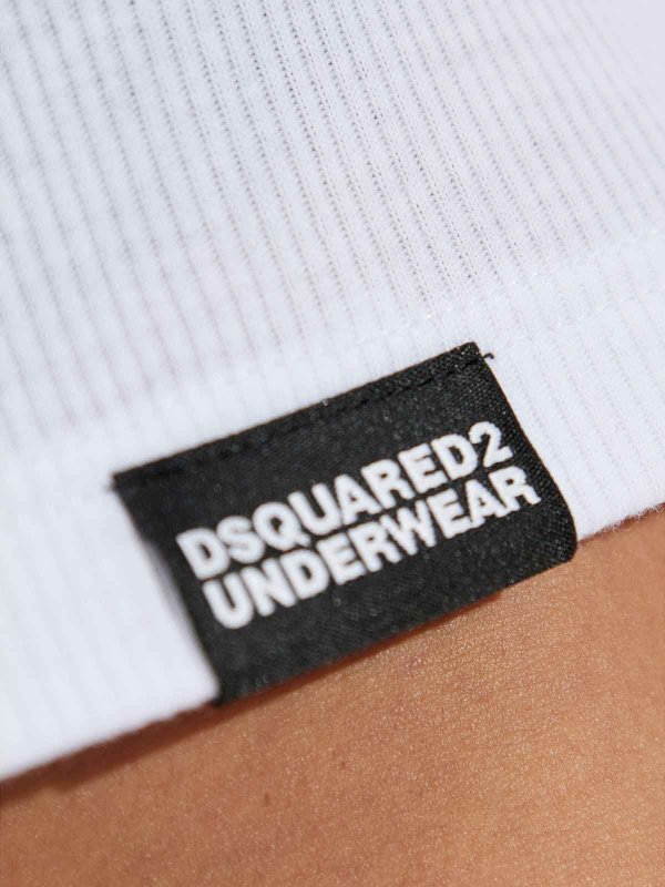 Canotta con toppa con logo shop online: DSQUARED2