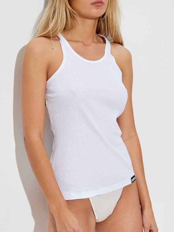 DSQUARED2: Tops & Tank tops online - Logo-Patch Tank Top