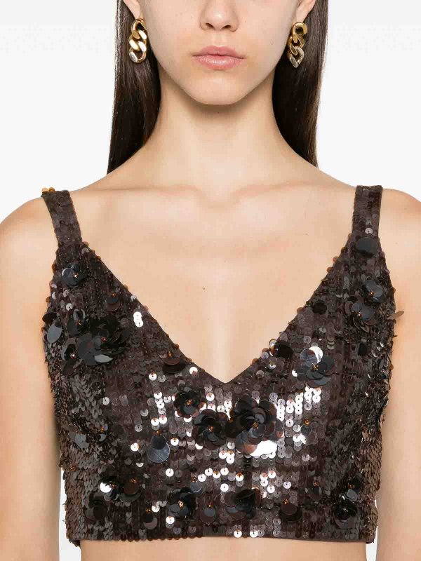P.A.R.O.S.H. buy online Glow Sequined Top
