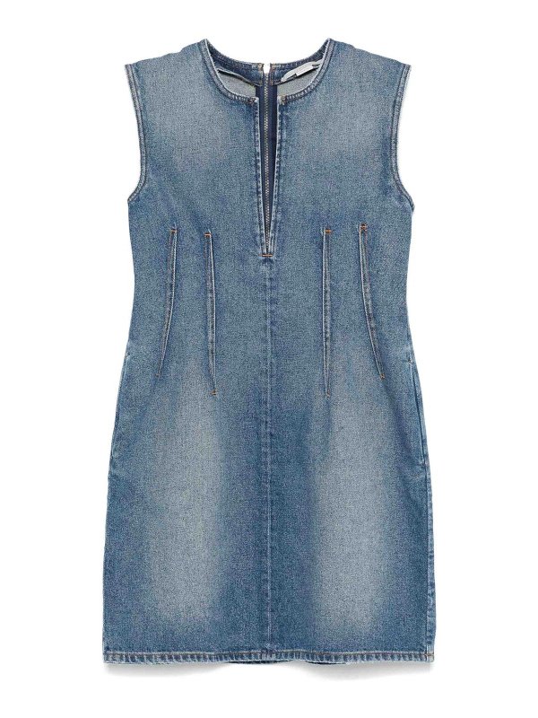 STELLA McCARTNEY: short dresses - Denim Mini Dress